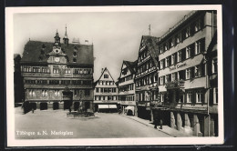 AK Tübingen A. N., Marktplatz Mit Hotel Lamm  - Tuebingen