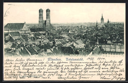 AK München, Totalansicht Mit Frauenkirche  - München