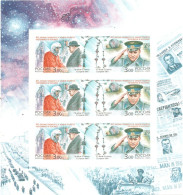 2001 RUSSIA YURI GAGARIN FOGLIETTO NON DENTELLATO RRR  - BOLAFFI / SASSONE - Russia & USSR