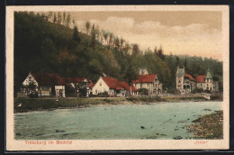 AK Treseburg Im Bodetal, Ortsansicht Mit Fluss  - Autres & Non Classés