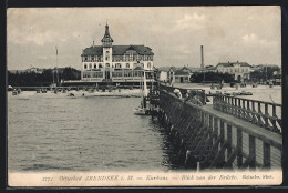 AK Arendsee I. M., Blick Von Der Brücke Auf Das Kurhaus  - Autres & Non Classés