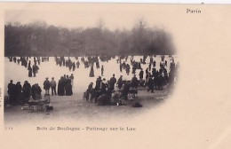 PARIS       BOIS DE BOULOGNE.  PATINAGE SUR LE LAC         PRECURSEUR - Parks, Gardens