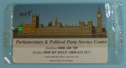 UK - BT - Chip - Parlimentary & Political Party Service Centre - £1 - Mint In Blister - BT Emissioni Generali