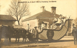 Fontenay Le Comte * Carte Photo H. FAUGER Photographe * Cavalcade Du 2 Avril 1905 * Char - Fontenay Le Comte