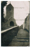 Carte Photo Lobbes Entrée De L'Eglise Et Rue De L'Eglise     Photo Ayant Servi à L'édition D'une Carte Postale - Rixensart