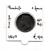 FRANKRIJK 2 FRANCS 1867A ZILVER - 2 Francs