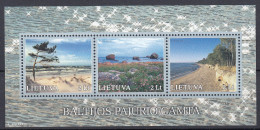 LITHUANIA 2001 Sea Nature Joint Issue MNH(**) Mi Bl 23 #Lt1047 - Emisiones Comunes