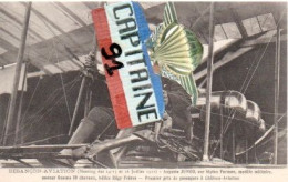 CPA BESANCON AVIATION DOUBS  MEETING DES 14 , 15 ET 16 JUILLET 1911 AUGUSTE JUNOD SUR BIPLAN FARMAN MODELE MILITAIRE - Besancon