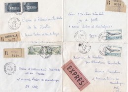 37078# LOT 18 LETTRES FRANCHISE PARTIELLE RECOMMANDE Obl THIONVILLE MOSELLE 1967 1968 Pour METZ 57 - Lettres & Documents