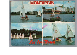 MONTARGIS 45 - Le Lac Des Closiers Ecole De Voile Bateau Voilier Carte Vierge - Montargis