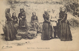 CORSE   Types Corses  Paysannes Au Marché - Autres & Non Classés