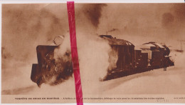 Norvège Noorwegen - Trein In De Sneeuw , Train , Neige - Orig. Knipsel Coupure Tijdschrift Magazine - 1931 - Ohne Zuordnung