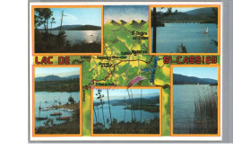 SAINT CASSIEN 83 - Le Lac De St Cassien Bateau Voilier Plan Carte Arbre - Autres & Non Classés