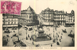 45 - ORLEANS - STATUE DE JEANNE D'ARC - PLACE DE LA REPUBLIQUE - Orleans