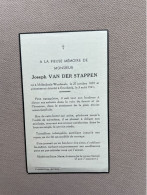 VAN DER STAPPEN Joseph °MOLENBEEK-WERSBEEK 1878 +ETTERBEEK 1941 - Obituary Notices