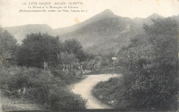 Ascain Olhette Pays Basque - Frontière Franco-espagnole La Rhune Et La Montagne De Ciboure Cpa - Ascain