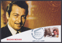 Inde India 2013 Maximum Max Card Madan Mohan, Music Director, Composer, Musician, Bollywood, Indian Hindi Cinema, Film - Brieven En Documenten