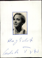 CPA Schauspielerin Cordula Trantow, Portrait, Autogramm - Actores