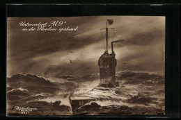 Künstler-AK Willy Stoewer: Unterseeboot U. 9 In Der Nordsee Spähend  - Krieg