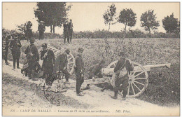 CAMP DE MAILLY : CANONS DE 75 EN SURVEILLANCE - Manoeuvres