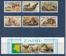 Zaïre - YT N° 1146 à 1153 ** - Neuf Sans Charnière - N° 1153 Plié - 1984 - Unused Stamps