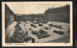 AK Bamberg, Maximiliansplatz Mit Marktbetrieb Aus Der Vogelschau  - Bamberg