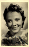 CPA Schauspielerin Sabine Peters, Portrait, Autogramm - Schauspieler