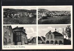 AK Dielheim /Heidelberg, Rathaus, Schule, Ortsansichten  - Heidelberg