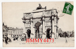 CPA - PARIS En 1912 - L'Arc De Triomphe - Place Du Carrousel ( Bien Animée ) N° 135 - Edit. A. R. - Triumphbogen