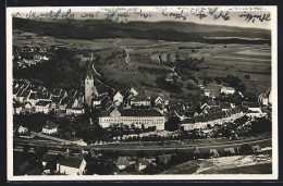 AK Engen /Hegau, Ortsansicht Mit Bahnschienen Vom Flugzeug Aus  - Otros & Sin Clasificación