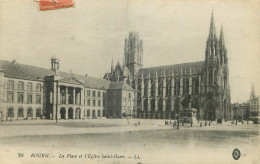 76 - ROUEN - PLACE ET EGLISE SAINT OUEN - Rouen