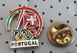 PORTUGAL National Olympic Committee (NOC) Coat Of Arms Flag Pin Badge - Olympische Spelen