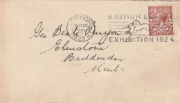 Grande Bretagne - LETTRE - London Le 29/03/1923 : British Empire Exhibition 1924 - Vignette "royal Horticultural Hall. - Lettres & Documents