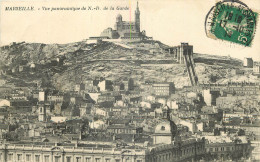 13 - MARSEILLE - NOTRE DAME DE LA GARDE - Notre-Dame De La Garde, Aufzug Und Marienfigur