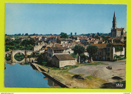 47 NERAC EN ALBRET N°1 Le Pont Vieux Sur La Baïse Le Petit Nérac Eglise Gothique Pêcheurs Simca Aronde Renault Dauphine - Nerac