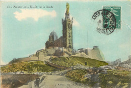 13 - MARSEILLE - NOTRE DAME DE LA GARDE - Notre-Dame De La Garde, Aufzug Und Marienfigur