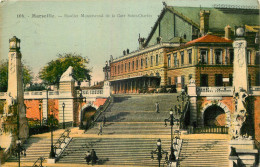 13 - MARSEILLE - ESCALIER DE LA GARE SAINT CHARLES - Stazione, Belle De Mai, Plombières