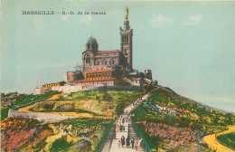 13 - MARSEILLE - NOTRE DAME DE LA GARDE - Notre-Dame De La Garde, Aufzug Und Marienfigur