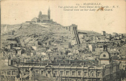 13 - MARSEILLE - NOTRE DAME DE LA GARDE - Notre-Dame De La Garde, Aufzug Und Marienfigur