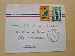 Lettre 1968 REPUBLIQUE DU CONGO POINTE NOIRE MARCHANDE DE FRUITS COMPAGNON DE LA REVOLUTION - Usados