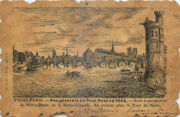 75 - PARIS - VUE GENERALE DU PONT NEUF EN 1662 - Ponts