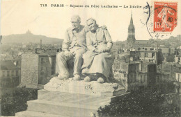 75 - PARIS - SQUARE DU PÈRE LACHAISE - LE DECLIN - Statue