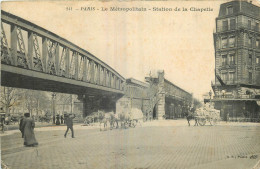 75 - PARIS - METROPOLITAIN - STATION DE LA CHAPELLE - Métro Parisien, Gares