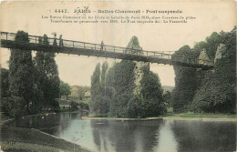 75 - PARIS - BUTTES CHAUMONT - PONT SUSPENDU - Parcs, Jardins