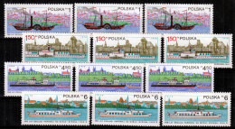 ⁕ Poland / Polska 1979 ⁕ Polen Transport, Ships, 150th Of Steam Shipping On The Vistula Mi.2633-2636 X3 ⁕ 12v MNH - Ongebruikt