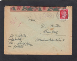 PAPIERMANGEL , WIEDERVERWENDUNG EINES BRIEFUMSCHLAG.BRIEF AUS GROSSBARDORF KÖNIGSHOFEN(GRABFELD) NACH BAMBERG,1944. - Brieven En Documenten