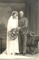 Marriage Family Social History Wedding Souvenir Real Photo Wermacht Officer - Huwelijken