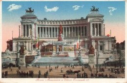 ITALIE - Roma - Monumento A Vittorio Emanuele Ll - Animé - Carte Postale Ancienne - Otros Monumentos Y Edificios