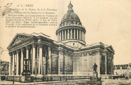 75 - PARIS - PANTHEON ET STATUE DE J.J. ROUSSEAU - Panthéon