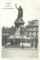 75 - PARIS - LA PLACE DE LA REPUBLIQUE - CORRESPONDANCE 1916 - Andere Monumenten, Gebouwen